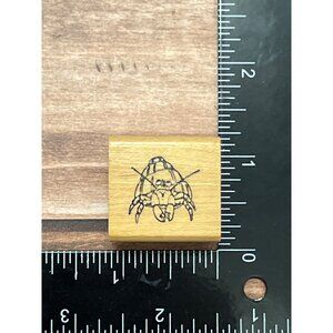 Hermit Crab Wooden Rubber Stamp By Art Impressions Salem OR 1996 AA-1011